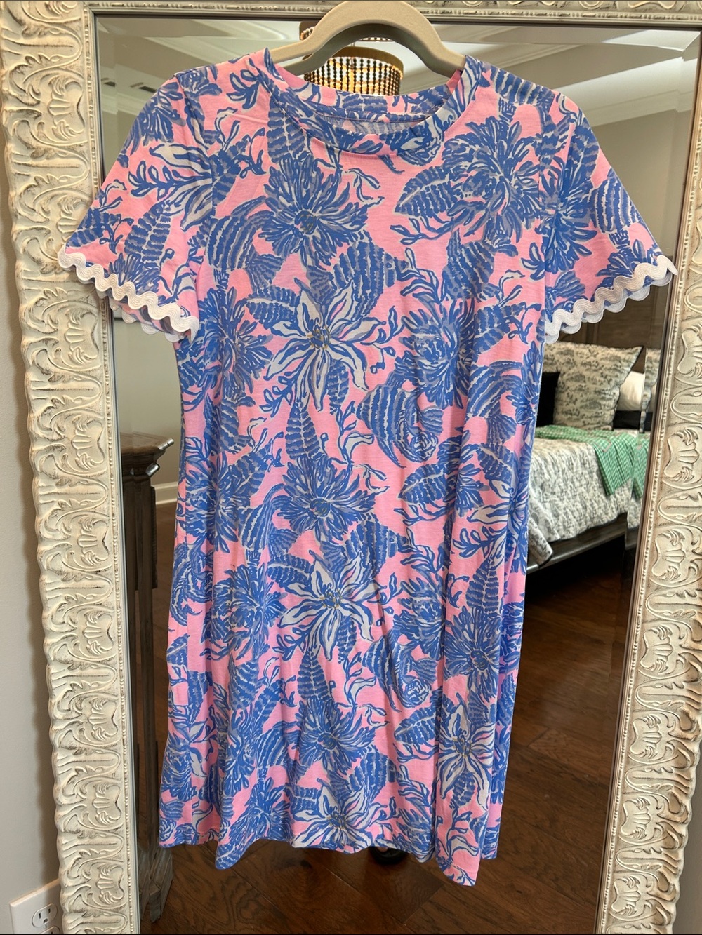 Lilly Pulitzer Pink & Blue Floral Mini Dress